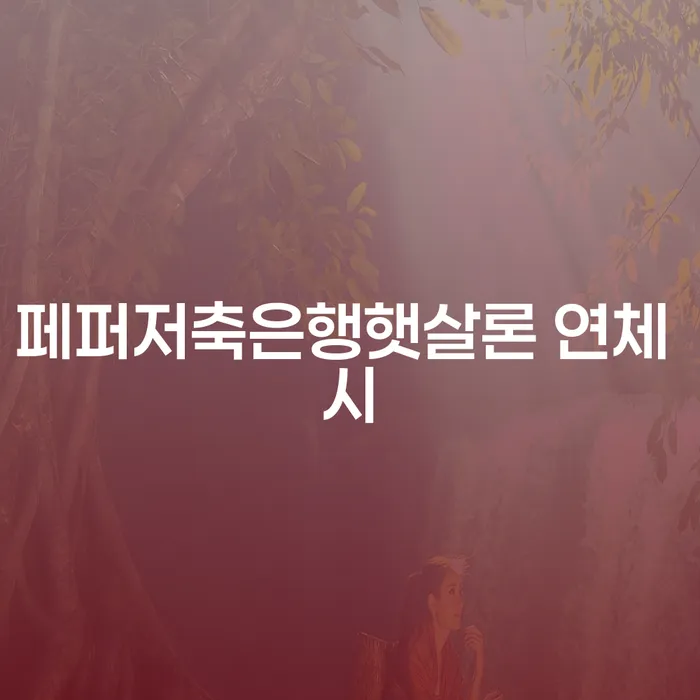 금리저렴한대출 연체 시 빚 해결할 도움이 되는