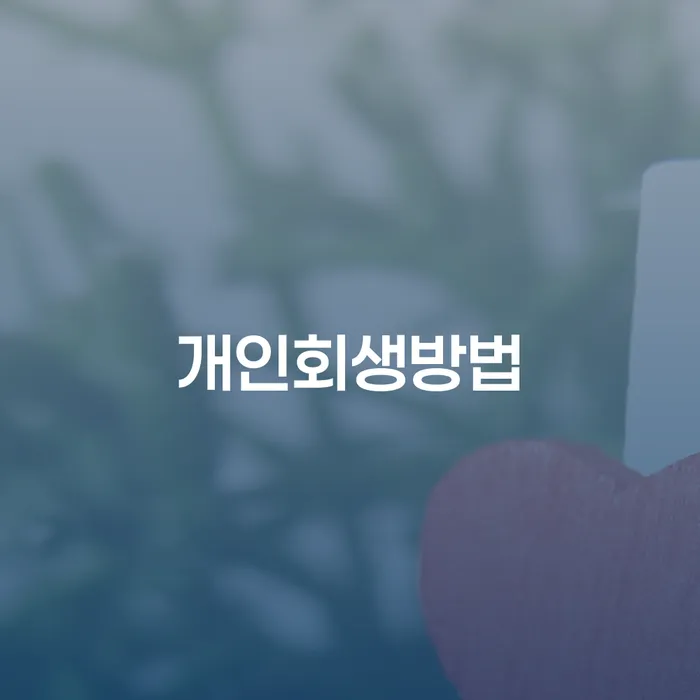 보험설계사대출 연체 시 개인회생으로 해결 면책받고
