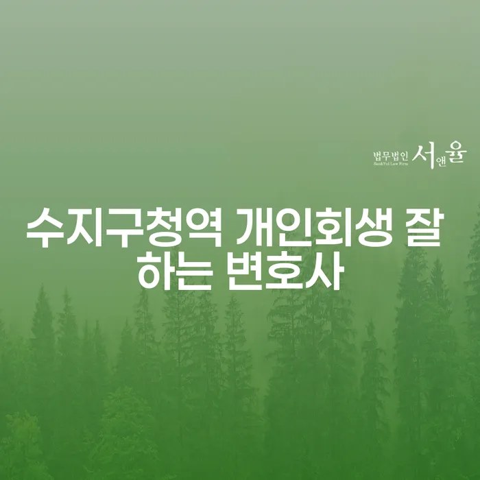수지구청역 개인회생 잘 하는 변호사