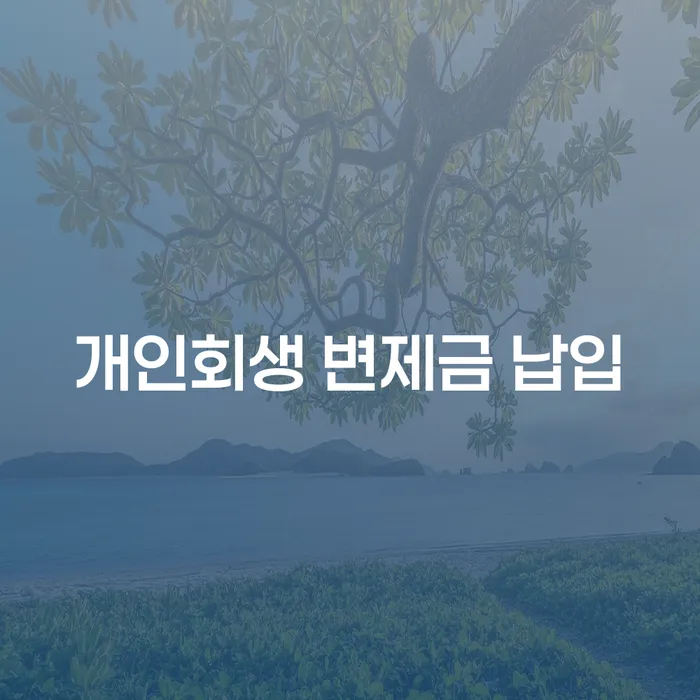 개인회생 변제금 납입과 관련하여 가장 많이 묻는 질문