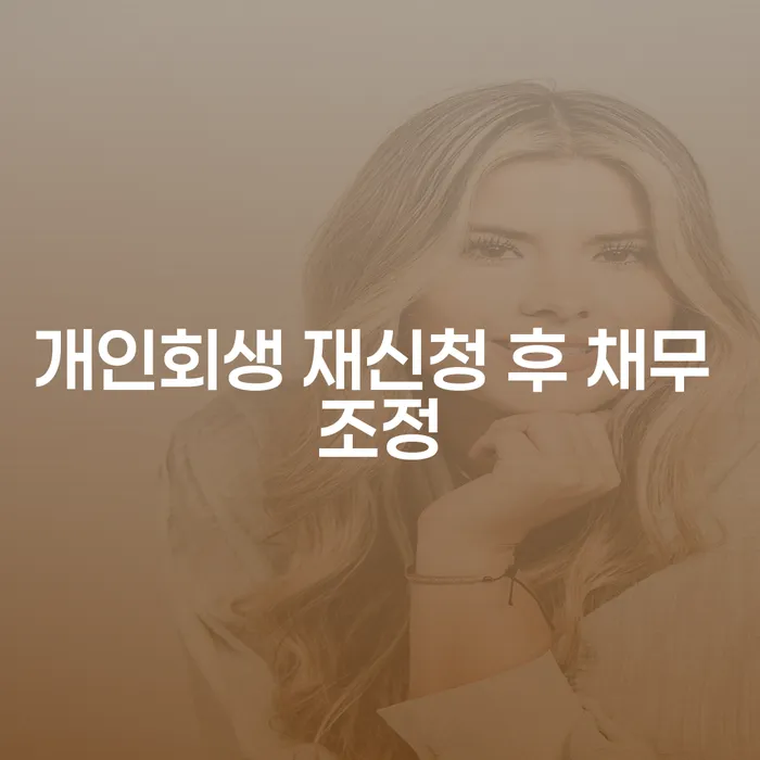 개인회생 재신청 후 채무 조정, 어떻게 해야 할까요?